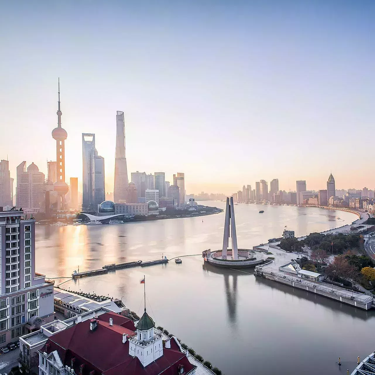 从高空俯瞰新加坡